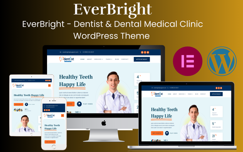 EverBright – Thème WordPress pour dentistes et cliniques dentaires