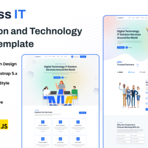 Express IT - Modèle de site Web HTML pour solutions et technologies informatiques