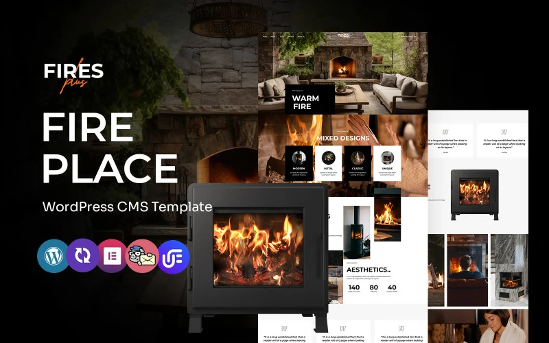 FiresPlus – Thème WordPress Elementor polyvalent pour cheminée