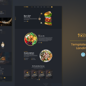 Foodland - Modèle Elementor d'une page pour les services hôteliers et de restauration