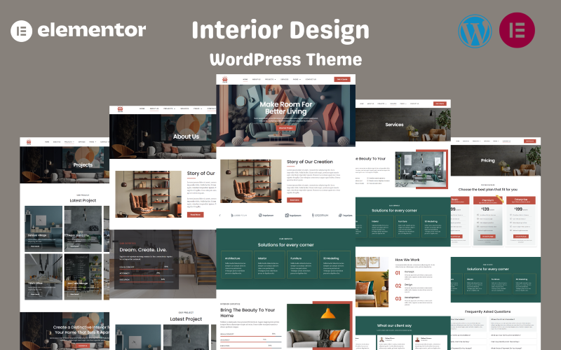 Thème WordPress Elementor pour meubles et décoration d’intérieur