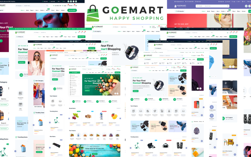 Goemart – Modèle de site Web HTML5 polyvalent pour le commerce électronique