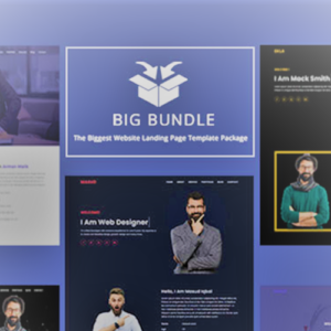 Modèle de page de destination du portfolio Guptil