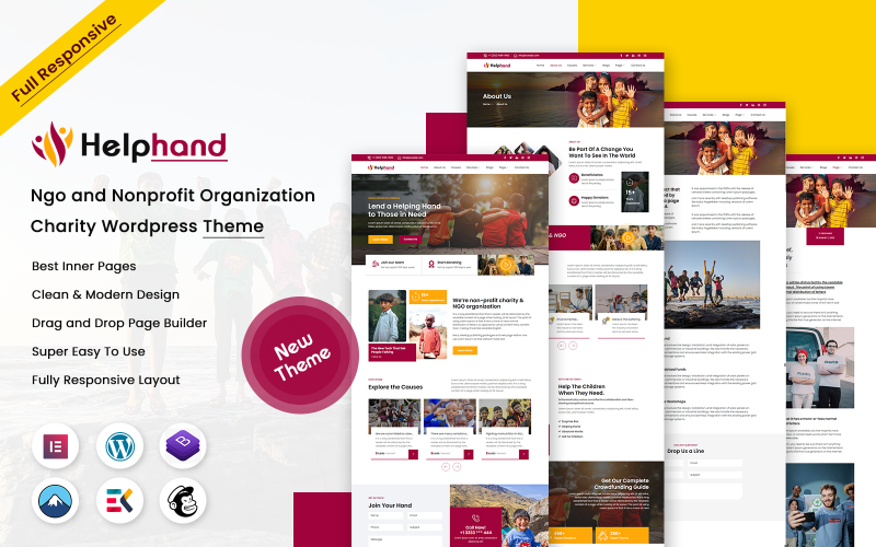 Helphand – Thème WordPress pour les ONG et les organisations à but non lucratif