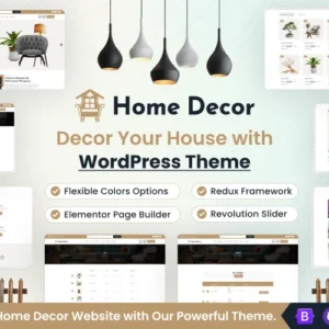 Thème WordPress Elementor pour la décoration intérieure