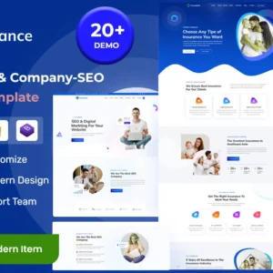 Assurance – Modèle de site Web HTML5 pour agence d'assurance et de référencement