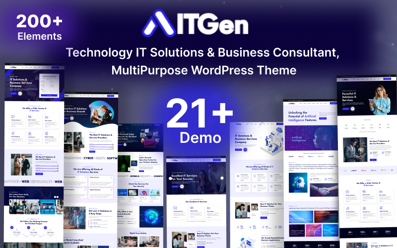 ITGen – Thème WordPress pour consultants en technologies de l’information et en affaires