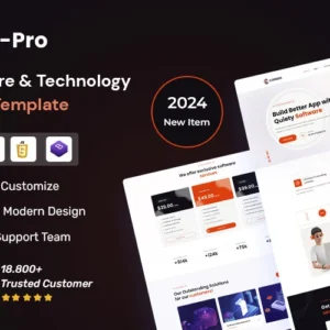 ITpro – Modèle de site Web HTML5 pour logiciels et technologies