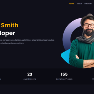 James Smith - Modèle de page de destination pour portfolio personnel