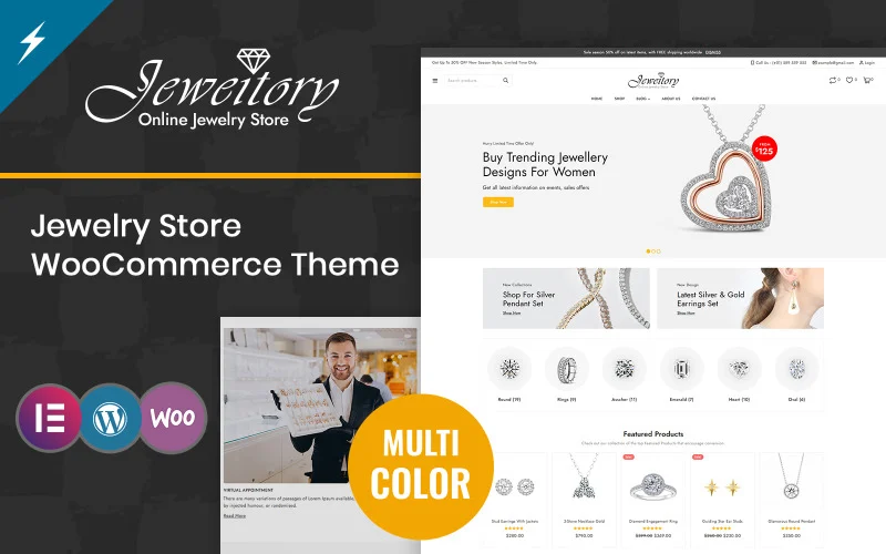 Jeweitory – Thème WooCommerce pour bijouterie et diamants