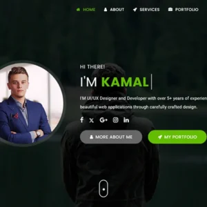 Kamal - Modèle de page de destination pour portfolio personnel