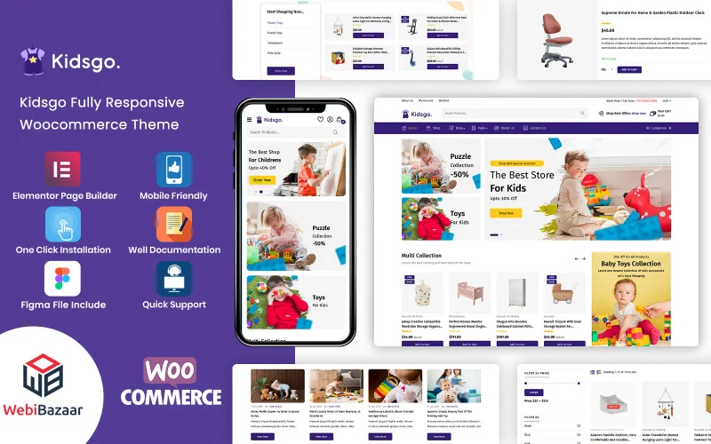 KidsGo – Thème WooCommerce pour magasins de jouets et vêtements pour enfants