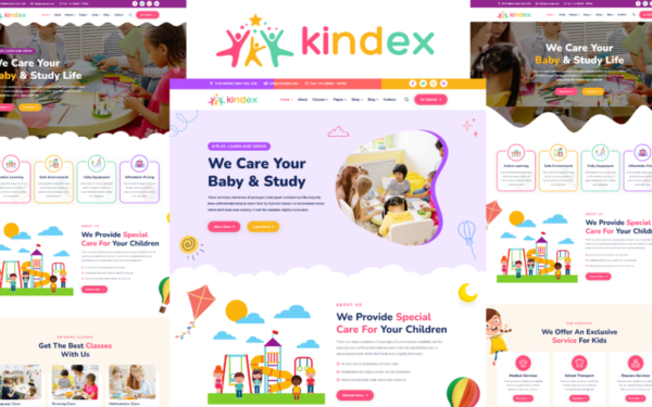 Kindex - Modèle HTML5 pour la maternelle et la puériculture