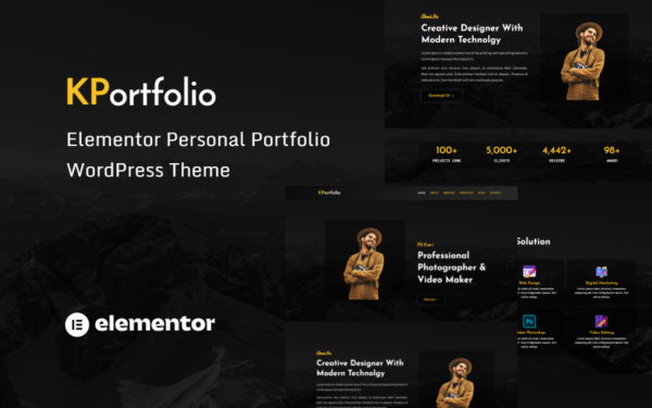 KPortfolio - Thème WordPress pour portfolio personnel