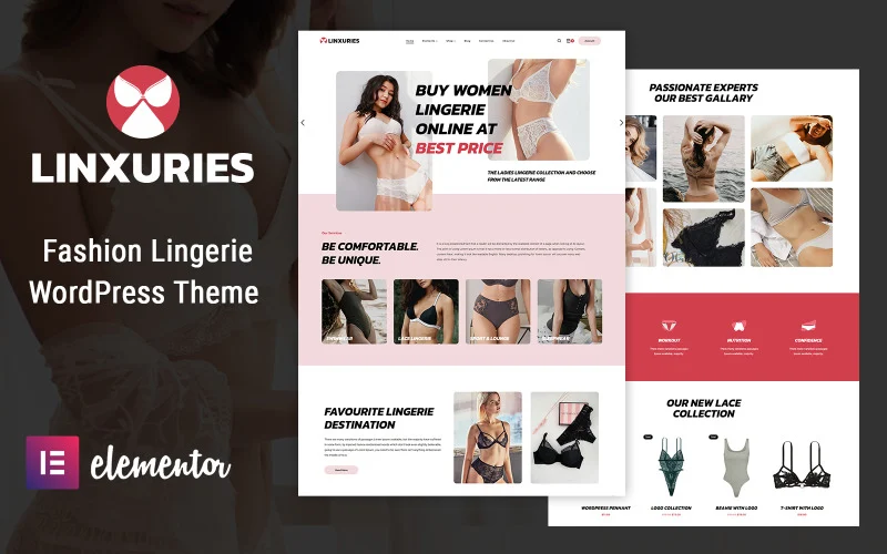 Linxuries – Thème WordPress pour lingerie et bikini