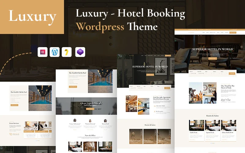 Luxe – Thème WordPress de réservation de luxe, de complexe hôtelier et d’hôtel.