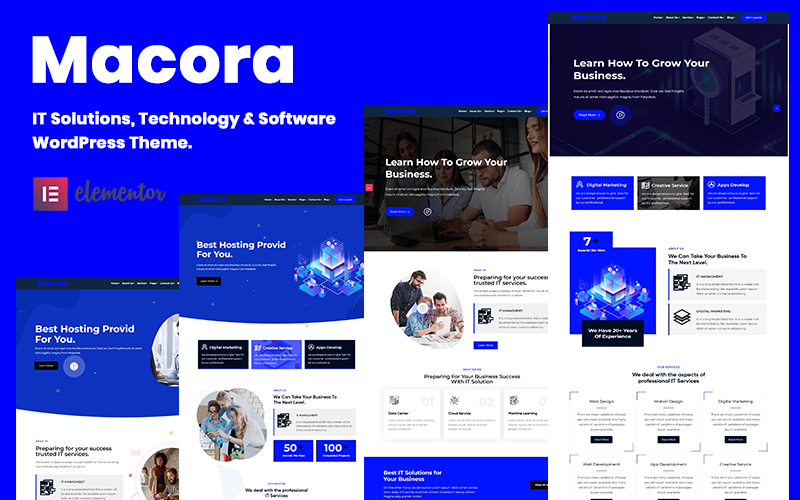 Macoro – Agence numérique et thème WordPress polyvalent