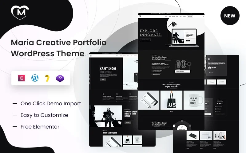 Maria – Thème WordPress pour portfolio créatif