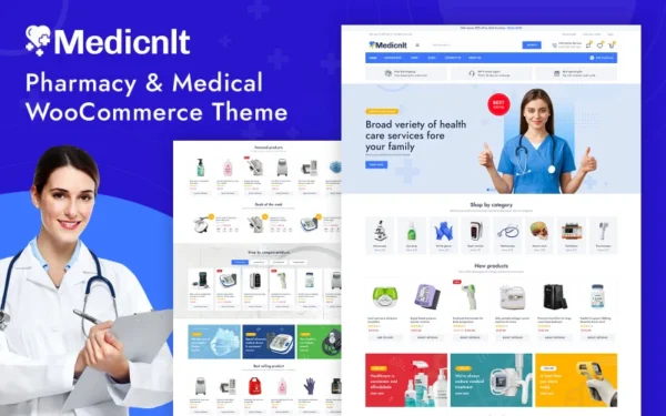 Medinclt – Thème WooCommerce pour pharmacies et magasins médicaux