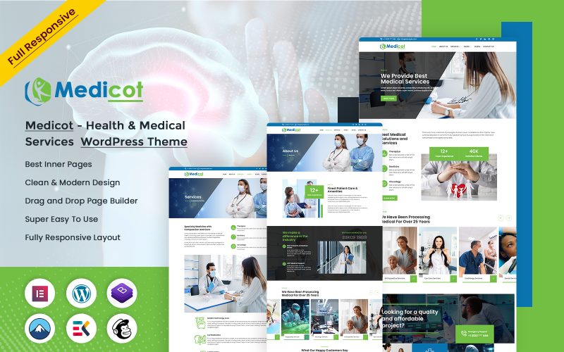 Medicot – Thème WordPress pour la santé et la médecine