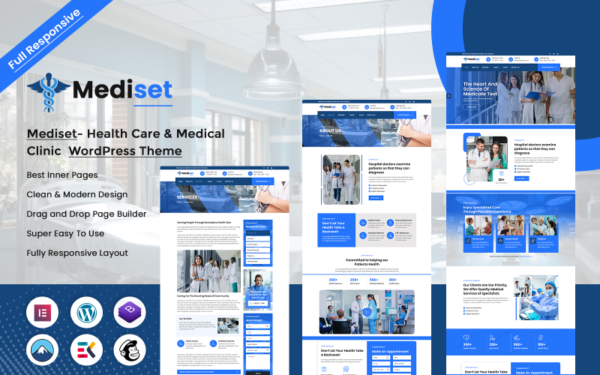 Mediset - Thème WordPress pour les soins de santé et les cliniques médicales