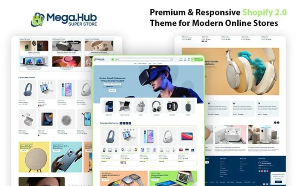 MegaHub – Le thème Shopify pour les boutiques d'électronique et de gadgets