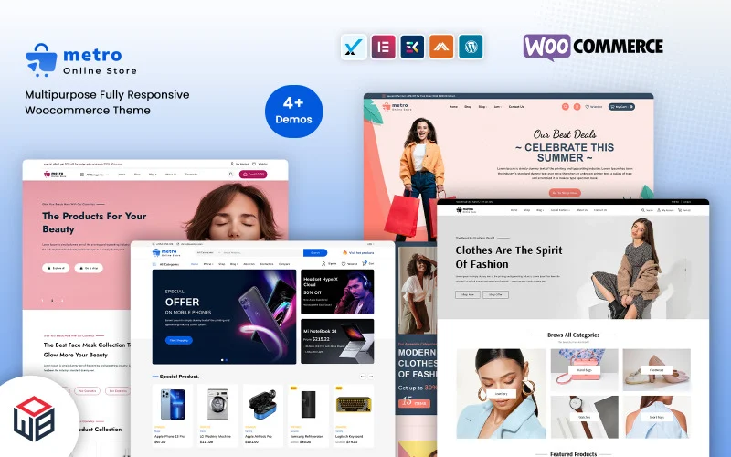 Metro – Modèle WooCommerce pour MegaShop d’électronique Thème WooCommerce