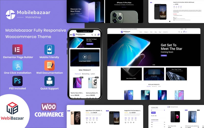 MobileBazaar – Thème WooCommerce polyvalent pour boutique mobile
