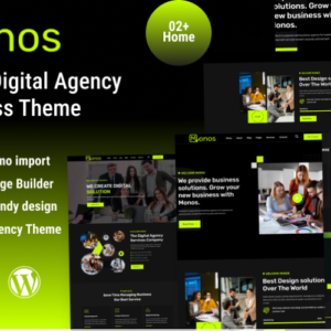 Monos - Thème WordPress pour agence numérique