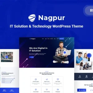 Thème WordPress réactif pour les solutions informatiques et technologiques de Nagpur
