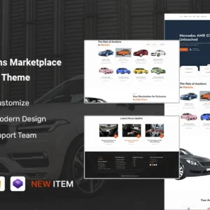 Overdrive – Thème WordPress pour les ventes aux enchères de voitures et les aciéries
