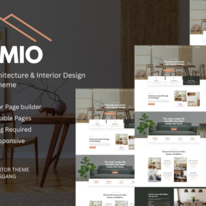 Premio - Thème WordPress Elementor pour architecture et design d'intérieur minimalistes