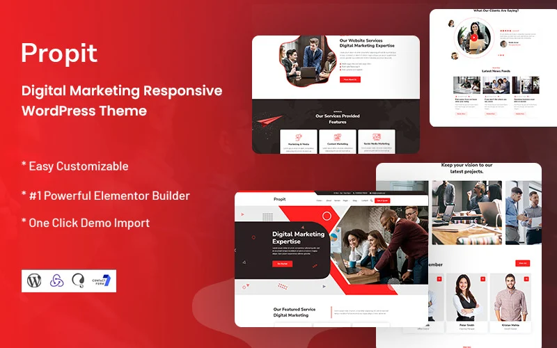 Propit – Thème WordPress pour le marketing numérique