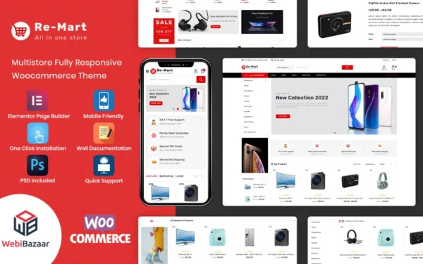 Remart - Thème WooCommerce pour boutique électronique polyvalente