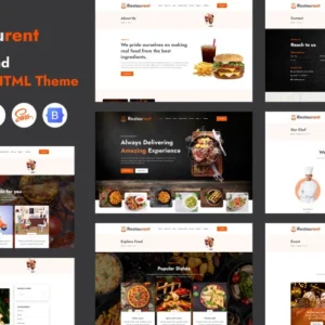 Restaurant - Modèle HTML pour site web de restaurant, de restauration et de café