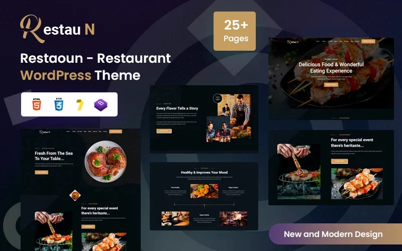Restouns – Thème WordPress pour restaurants et cuisines