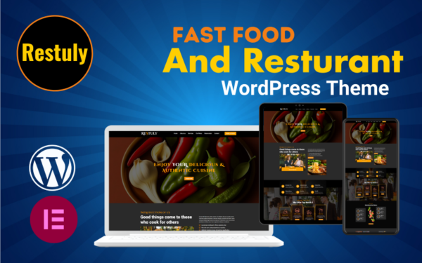 Restuly Fast Food et restaurant Thème WordPress entièrement réactif Thème WordPress
