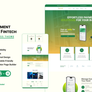 RotoMobi – Thème WordPress pour passerelle de paiement et application Fintech