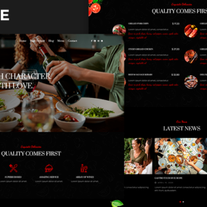 SAPORE - Thème WordPress pour restaurants et cafés