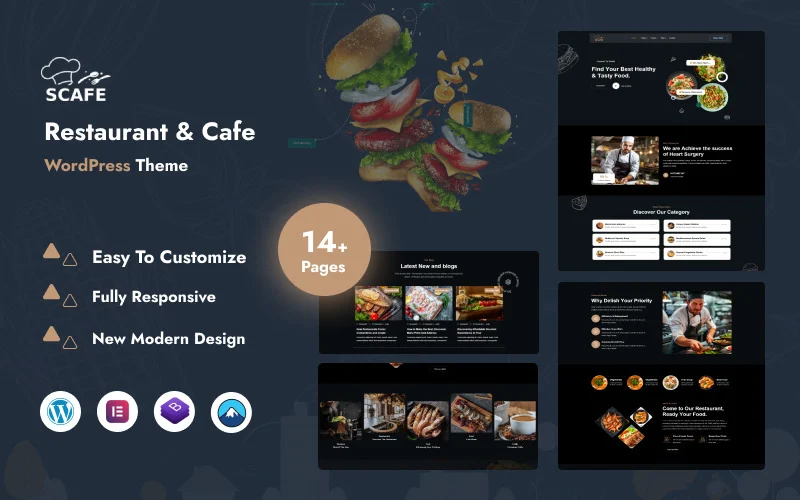Scafe – Thème WordPress pour restaurant ou café