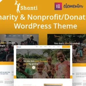 Shanti - Thème WordPress pour associations caritatives et à but non lucratif/dons