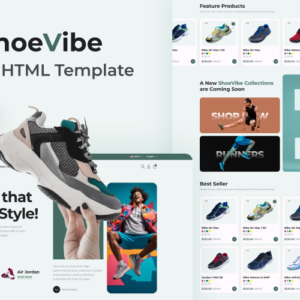 Shoe Vibe - Modèle de site Web HTML pour magasin de chaussures