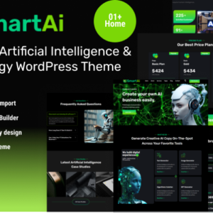 Thème WordPress SmartAI - Intelligence artificielle et technologie