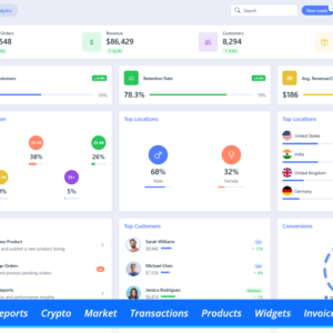 Statflow - Modèle de tableau de bord d'administration Bootstrap avancé Modèle d'administration