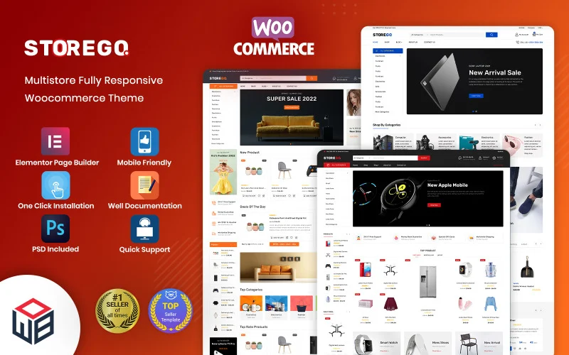 StoreGo – Thème WooCommerce pour boutique électronique polyvalente