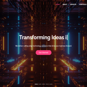 TechPort – Modèle de site web moderne Angular 18 pour startups et portfolios informatiques