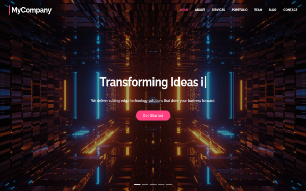 TechPort – Modèle de site web moderne Angular 18 pour startups et portfolios informatiques
