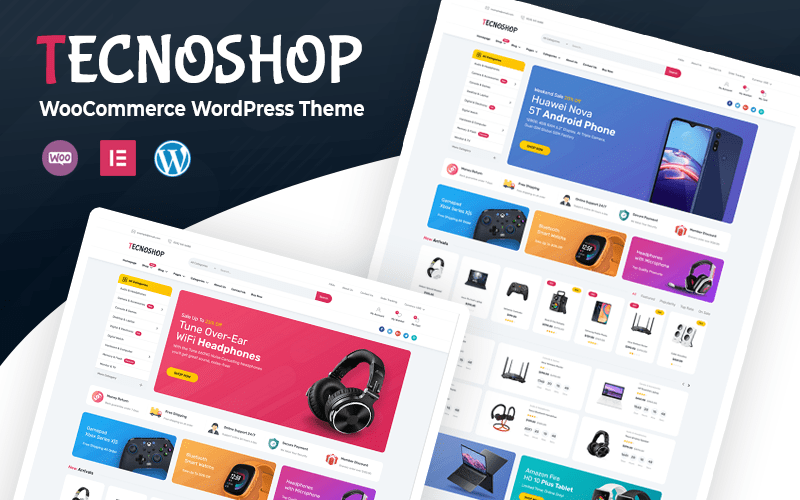 Tecnoshop – Thème WordPress WooCommerce pour l’électronique