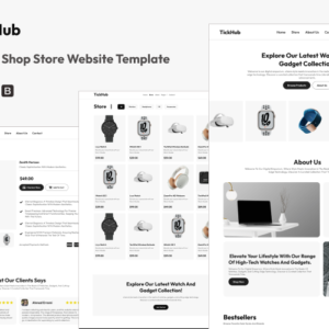 TickHub - Modèle de site Web de commerce électronique pour magasin d'électronique