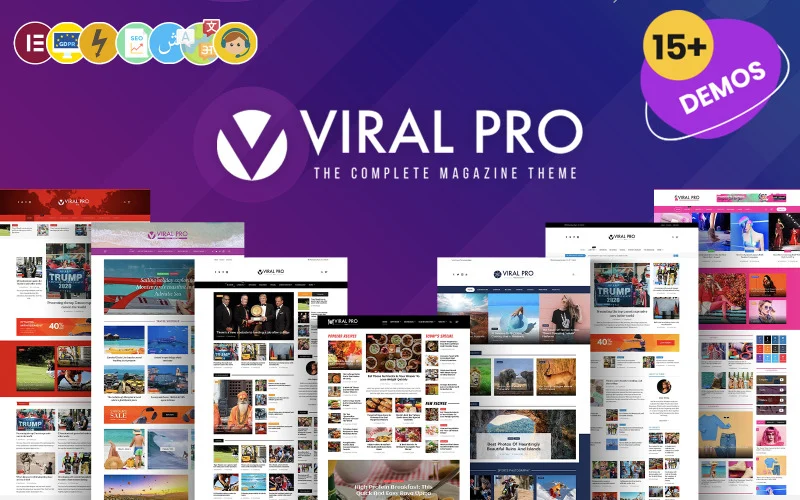 Viral Pro – Thème WordPress moderne et créatif pour journaux, magazines, blogs et actualités